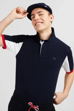 Sale aiot Beu Fonce Coorbock A Broderie N°10 Au Do Homme Maillots De Rugby