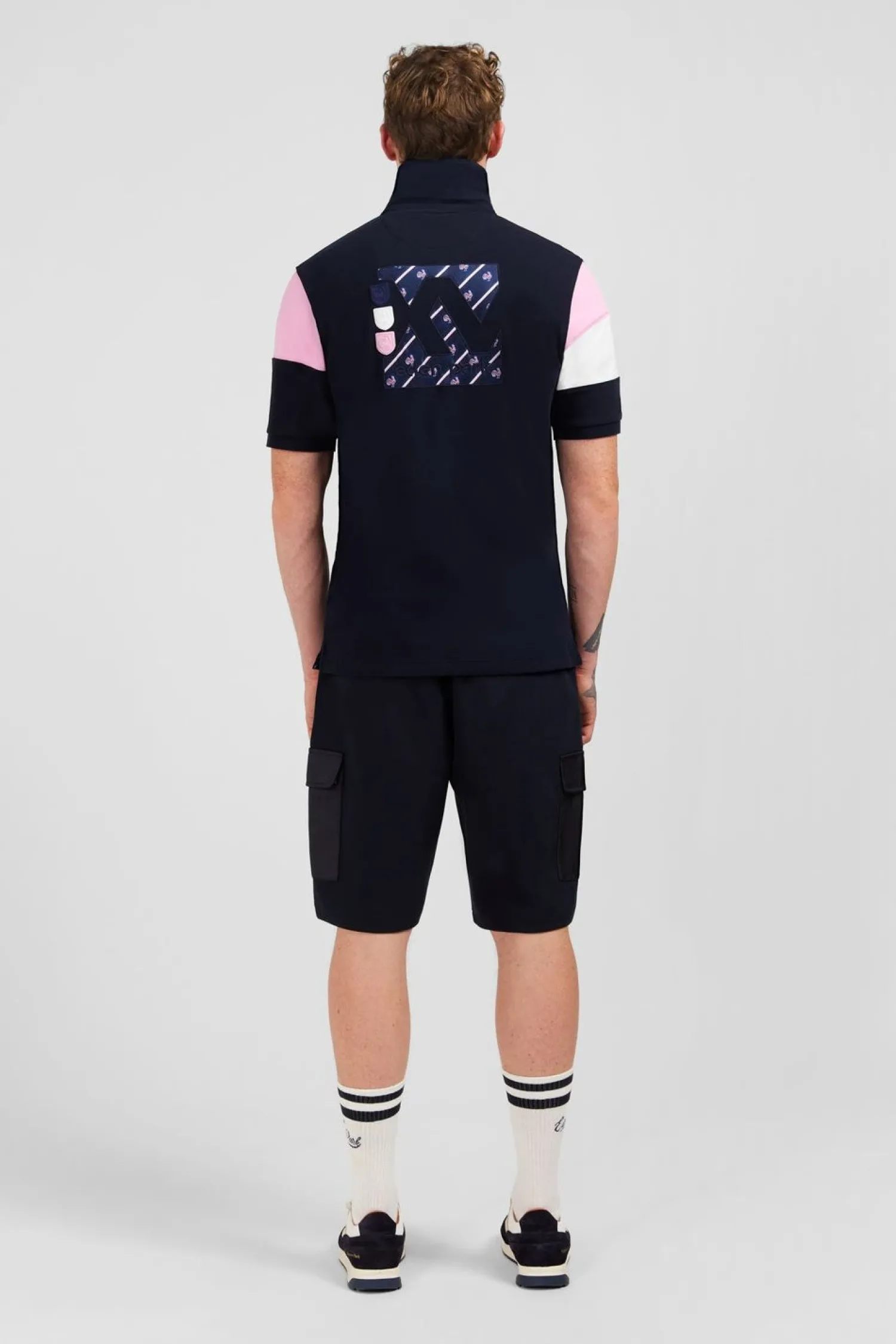 Hot aiot Beu Fonce Coorbock A Broderie Xv De France Homme Maillots De Rugby