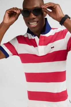 Best aiot Raye Rouge A anche Courte Homme Maillots De Rugby