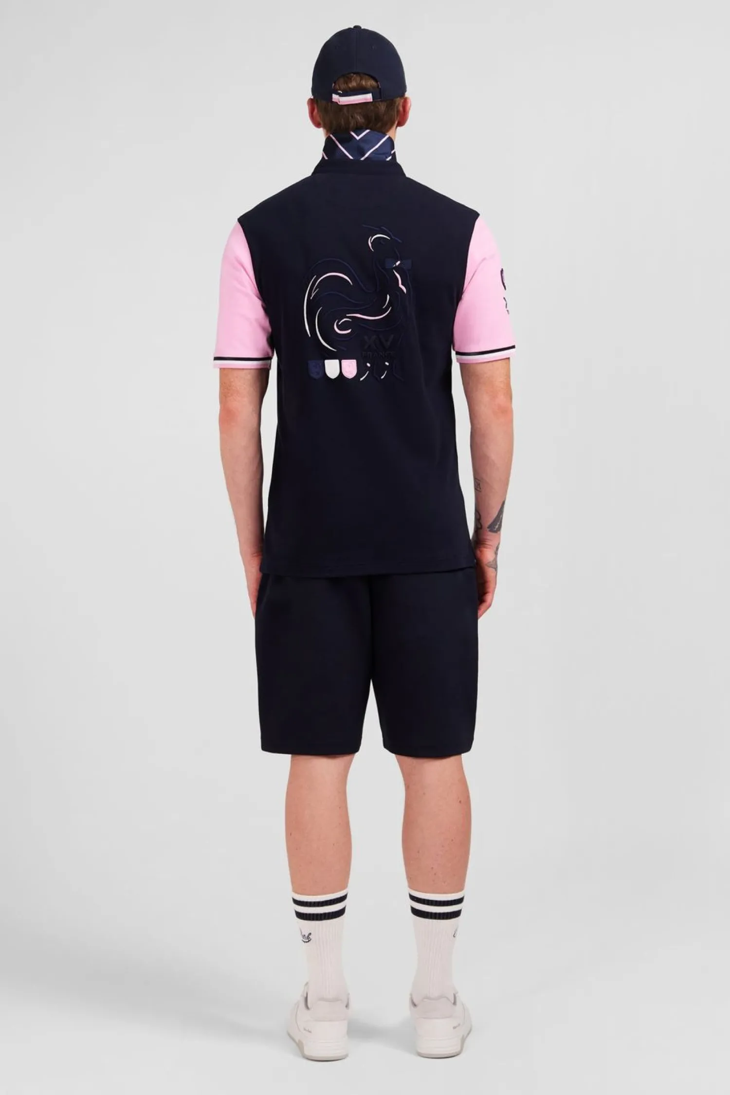 New aiot Roe Coorbock A Broderie Coq Au Do Homme Maillots De Rugby