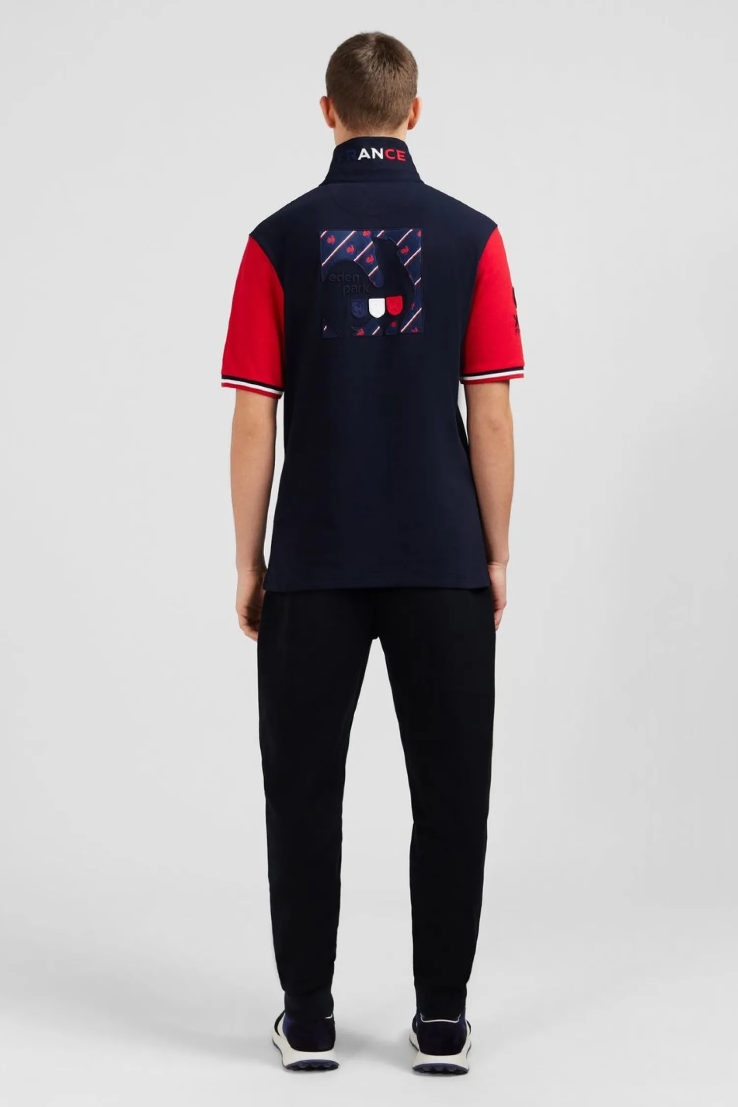 Hot aiot Rouge Coorbock A Broderie Coq Au Do Homme Maillots De Rugby