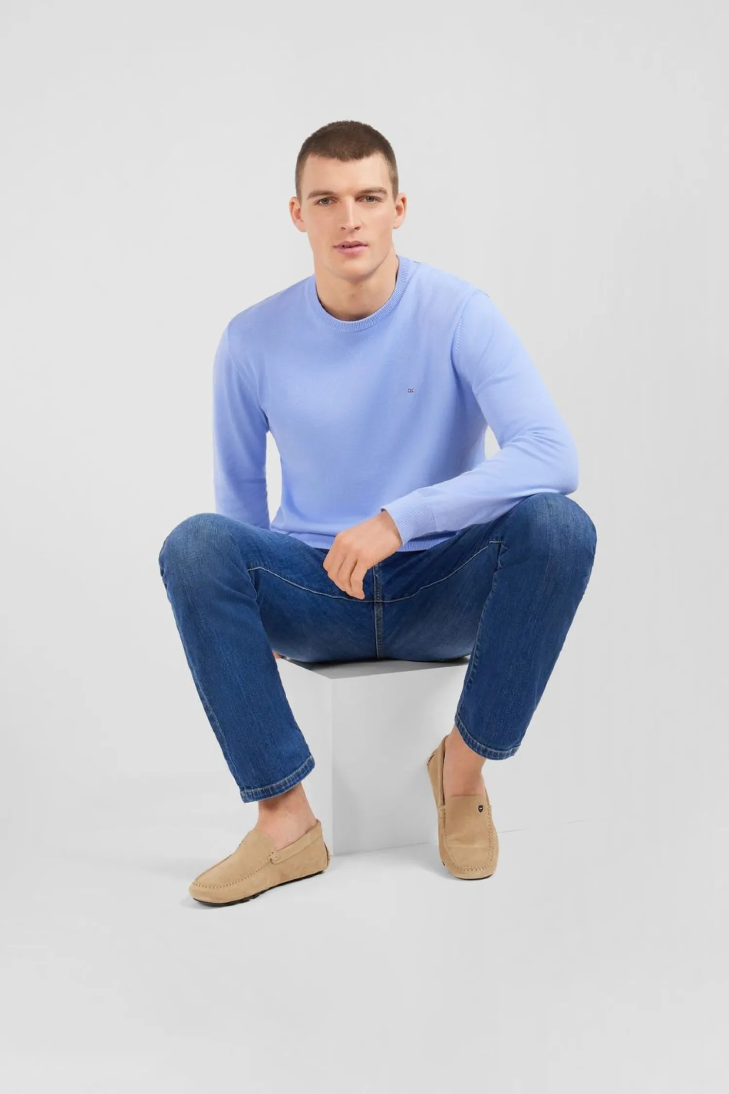 Mocassins Beiges En Cuir Suede Homme Mocassins