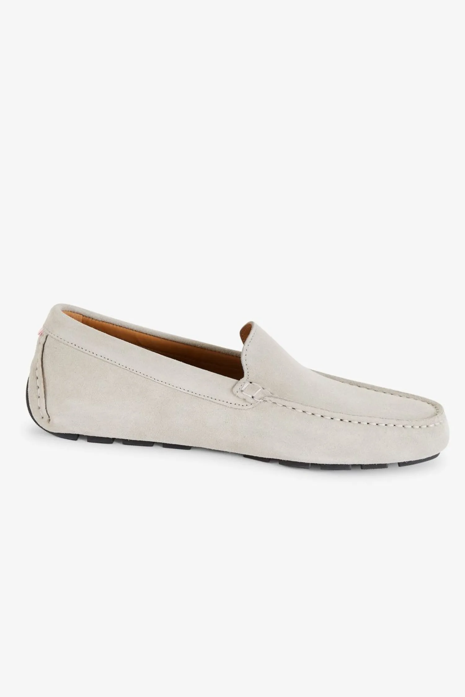 Clearance Mocassins Gris En Cuir Suede Homme Mocassins