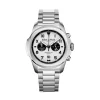 Discount Montre A Quartz Chronographe En Acier Argente Homme Montre