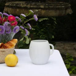 Online Mug Blanc En Porcelaine De Limoges - Grand Modele Art De La Table