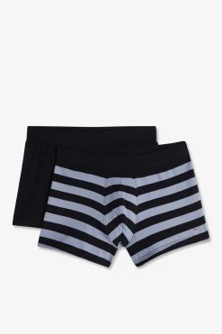 Best Pack De 2 Boxer Beu arine Rayure Beu Cair Et Uni Homme Sous-Vêtements