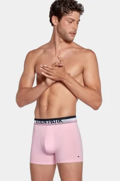 Online Pack De 2 Boxer Roe Et Beu Uni Ceinture Contratante Homme Sous-Vêtements