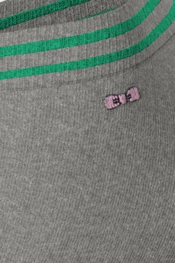 Sale Paire De Chaussettes Basses Blanches A Bords Verts En Coton Stretch Homme Chaussettes