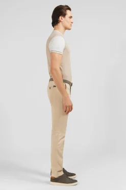 Outlet Pantalon Chino Beige Homme Pantalons
