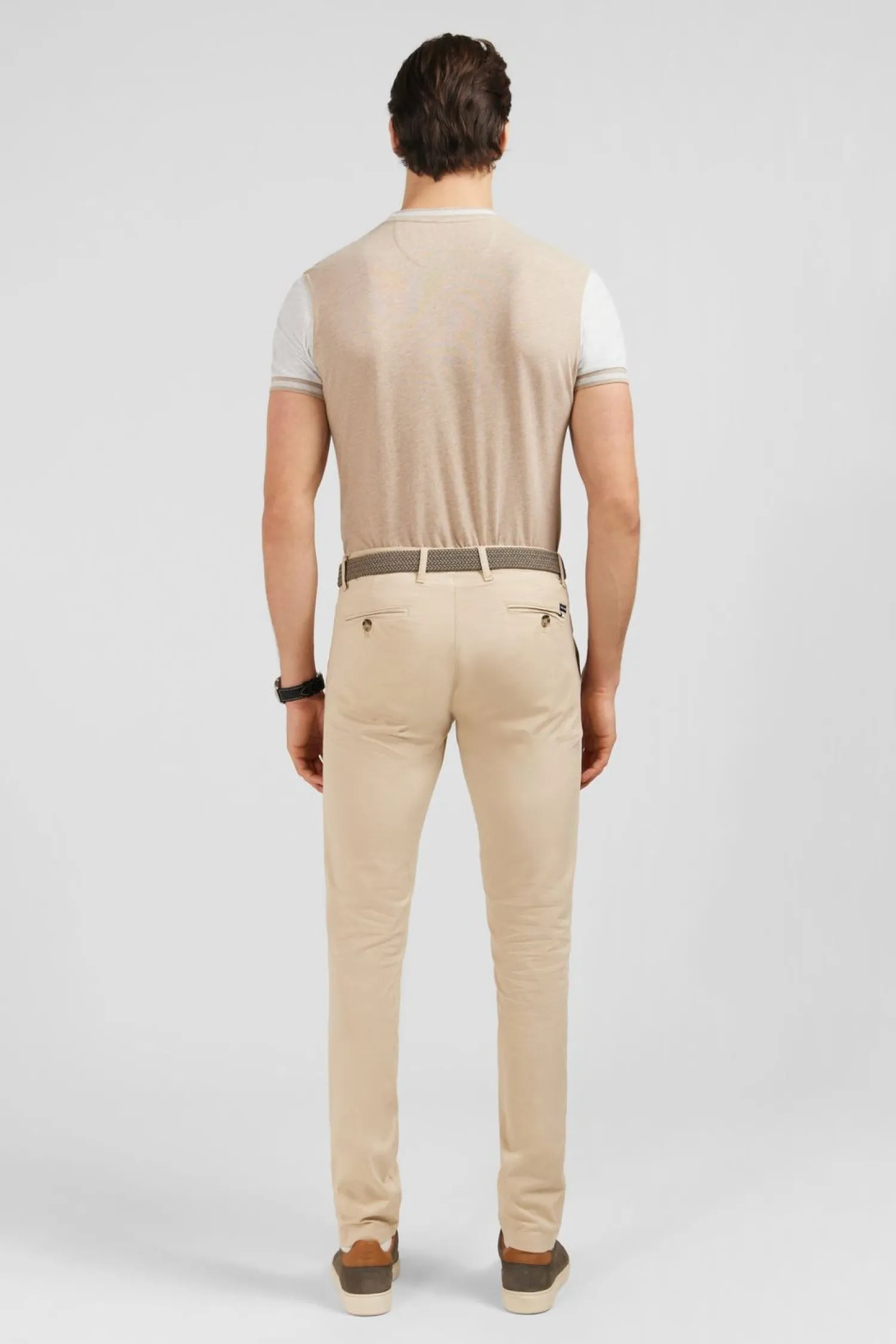 Outlet Pantalon Chino Beige Homme Pantalons