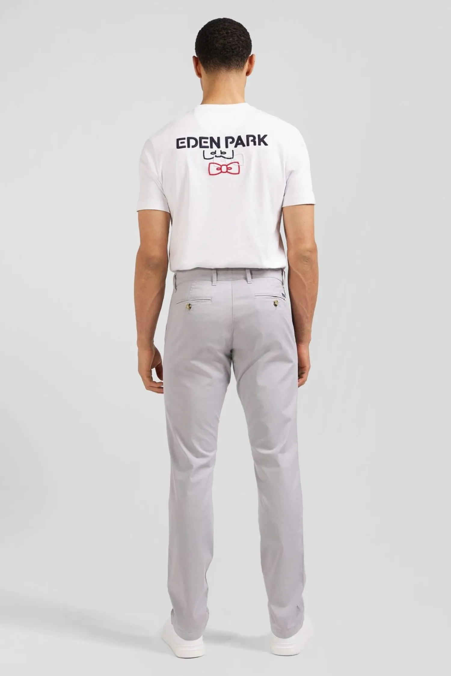 Outlet Pantalon Chino Gris Homme Pantalons