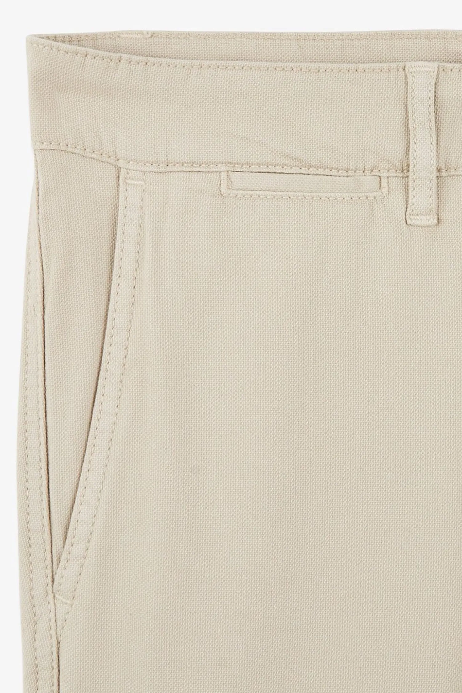 Pantalon Chino Sans Plis Beige Homme Pantalons