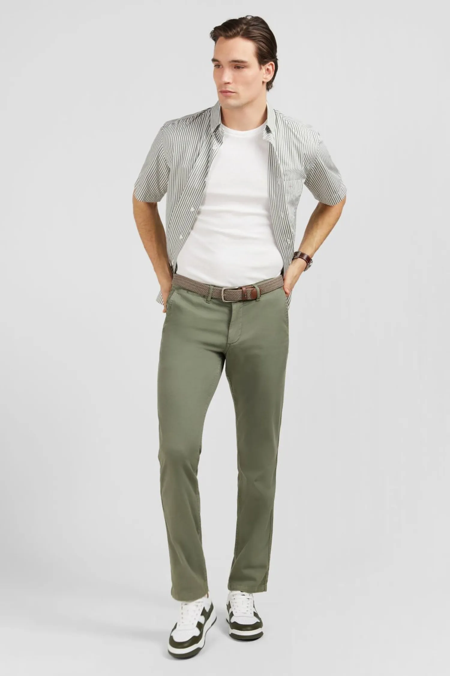 Best Pantalon Chino Sans Plis Kaki Homme Pantalons