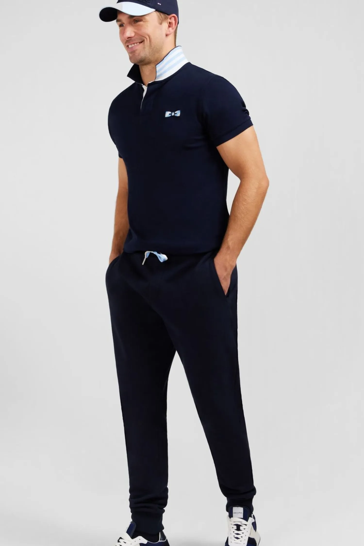 Clearance Pantalon De Jogging Bleu Marine Homme Pantalons