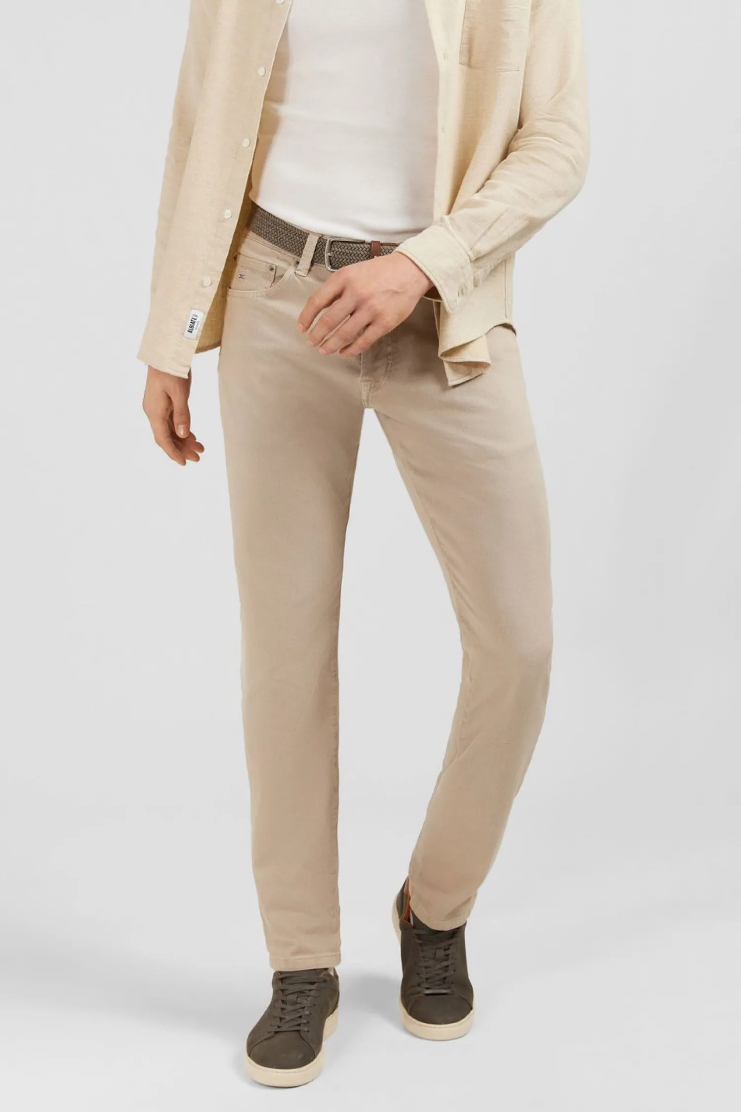 Clearance Pantalon Droit Beige Homme Pantalons