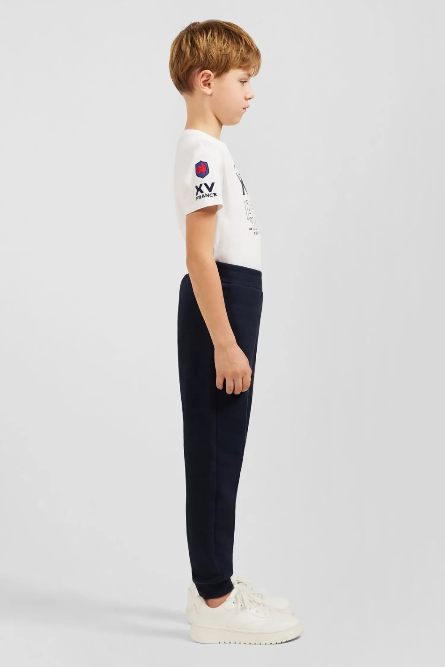 Online Pantalon Jogging Marine En Molleton Coton Enfant Enfant