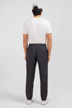 Online Pantalon Taille Elastiquee Gris Homme Pantalons