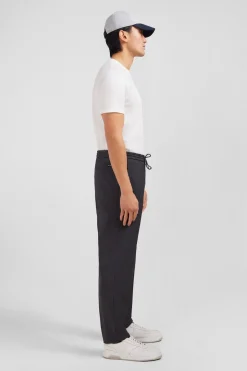 Online Pantalon Taille Elastiquee Gris Homme Pantalons
