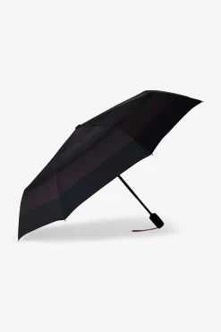 Sale Parapluie Noir Pliant A Rayures Homme Parapluies