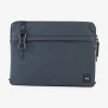 Pochette D'Ordinateur En Gomme Bleu Fonce Homme Sacoches