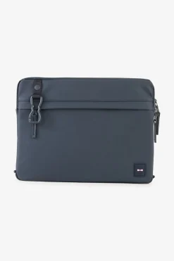 Pochette D'Ordinateur En Gomme Bleu Fonce Homme Sacoches
