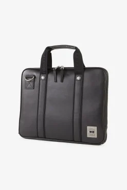 Outlet Pochette D'Ordinateur Noire Homme Sacoches