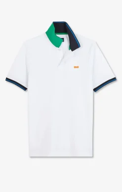 Discount Poo Banc A anche Courte Homme Polos