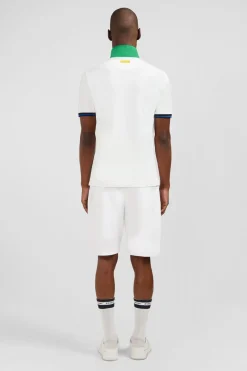 Discount Poo Banc A anche Courte Homme Polos