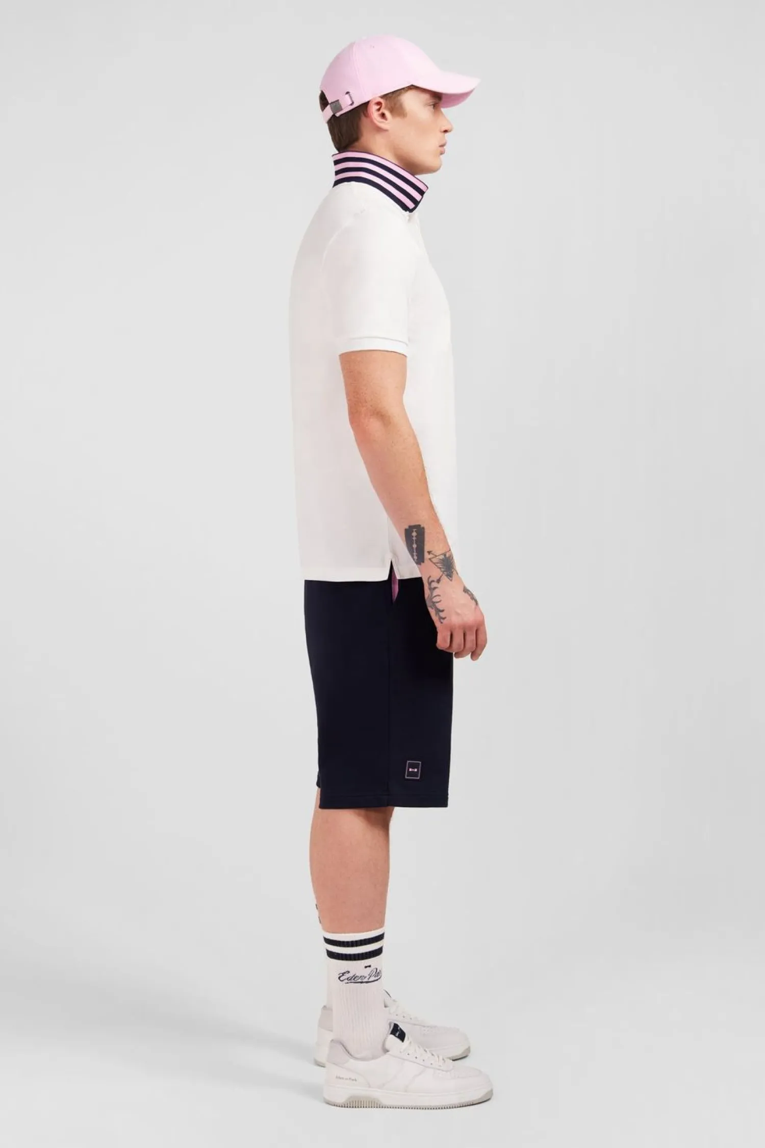 Sale Poo Banc A anche Courte Homme Polos