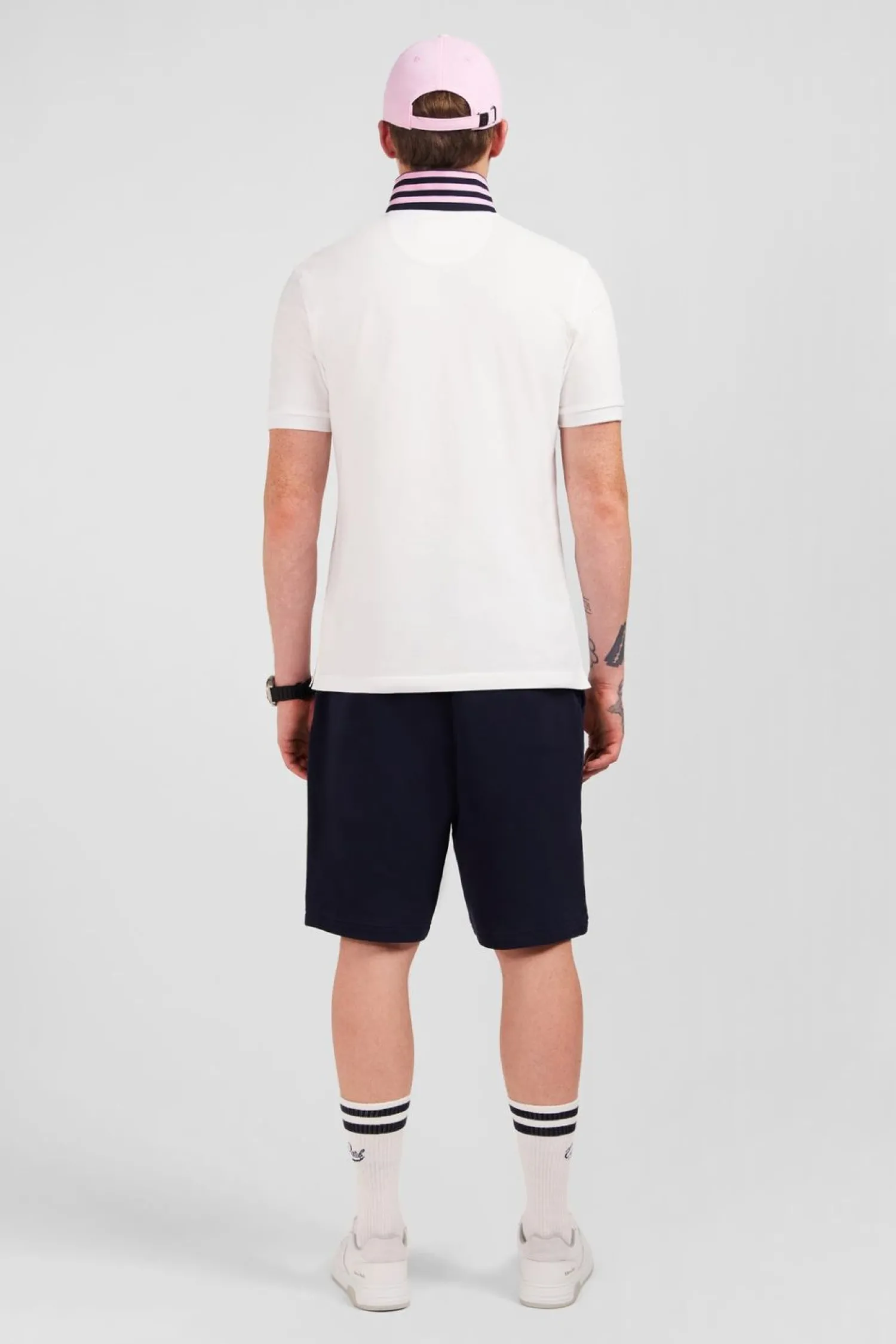 Sale Poo Banc A anche Courte Homme Polos