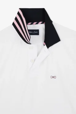 Outlet Poo Banc A anche Courte Nuero 10 Homme Polos