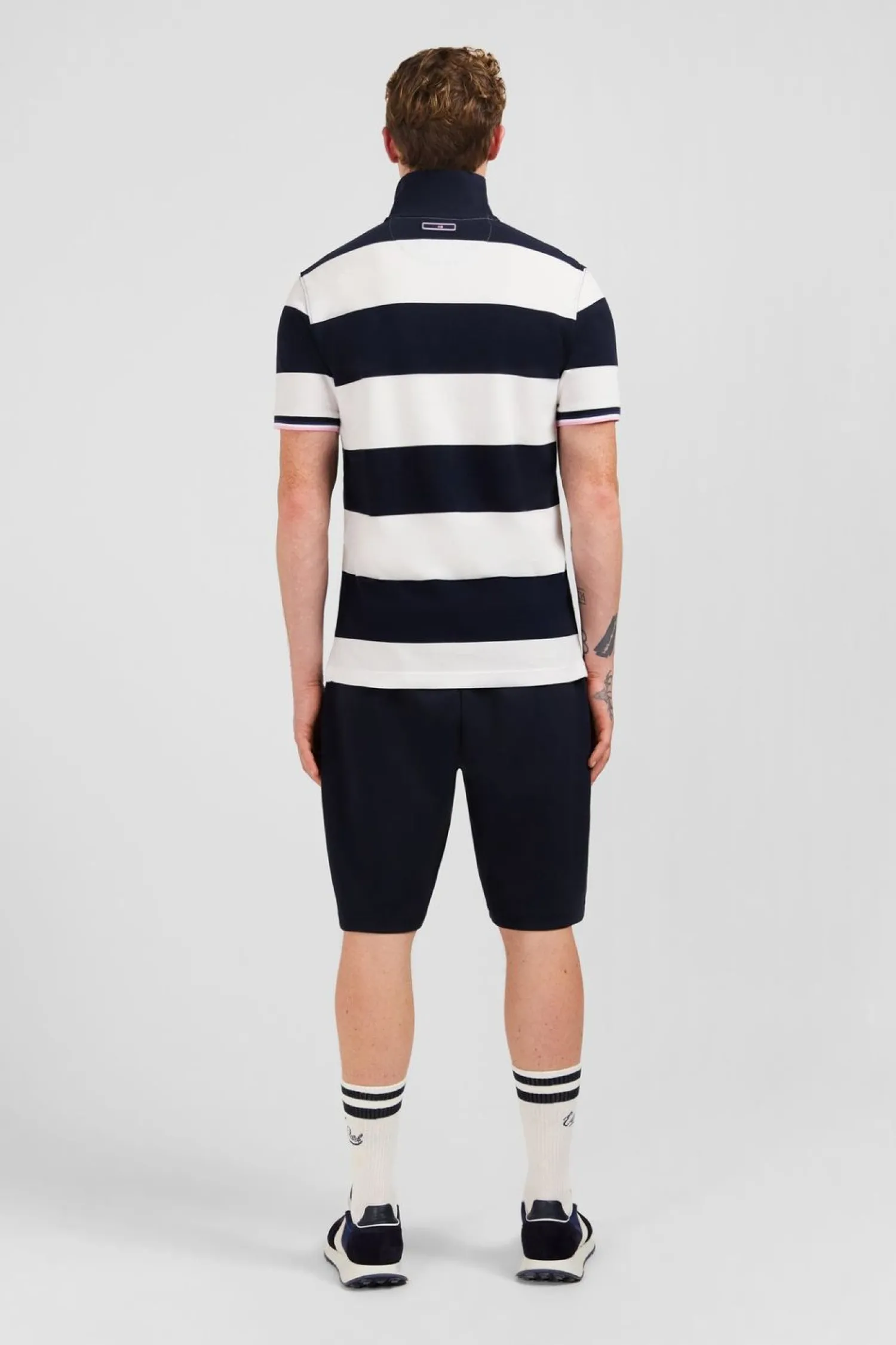 Hot Poo Banc A Rayure Homme Polos