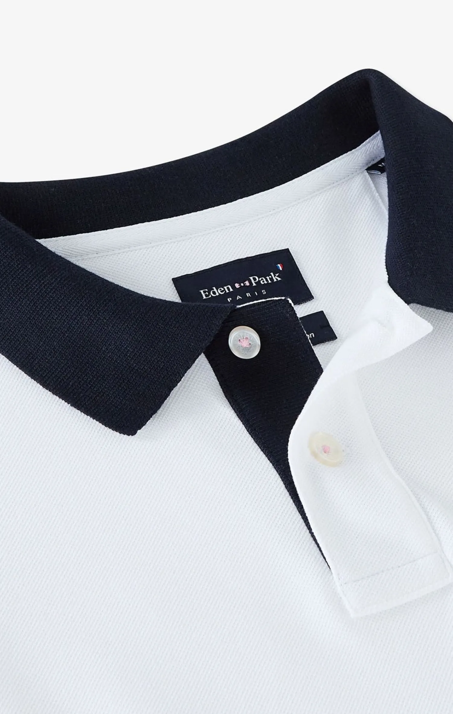 New Poo Banc En Coton Pia Avec Detai Contrate Homme Polos