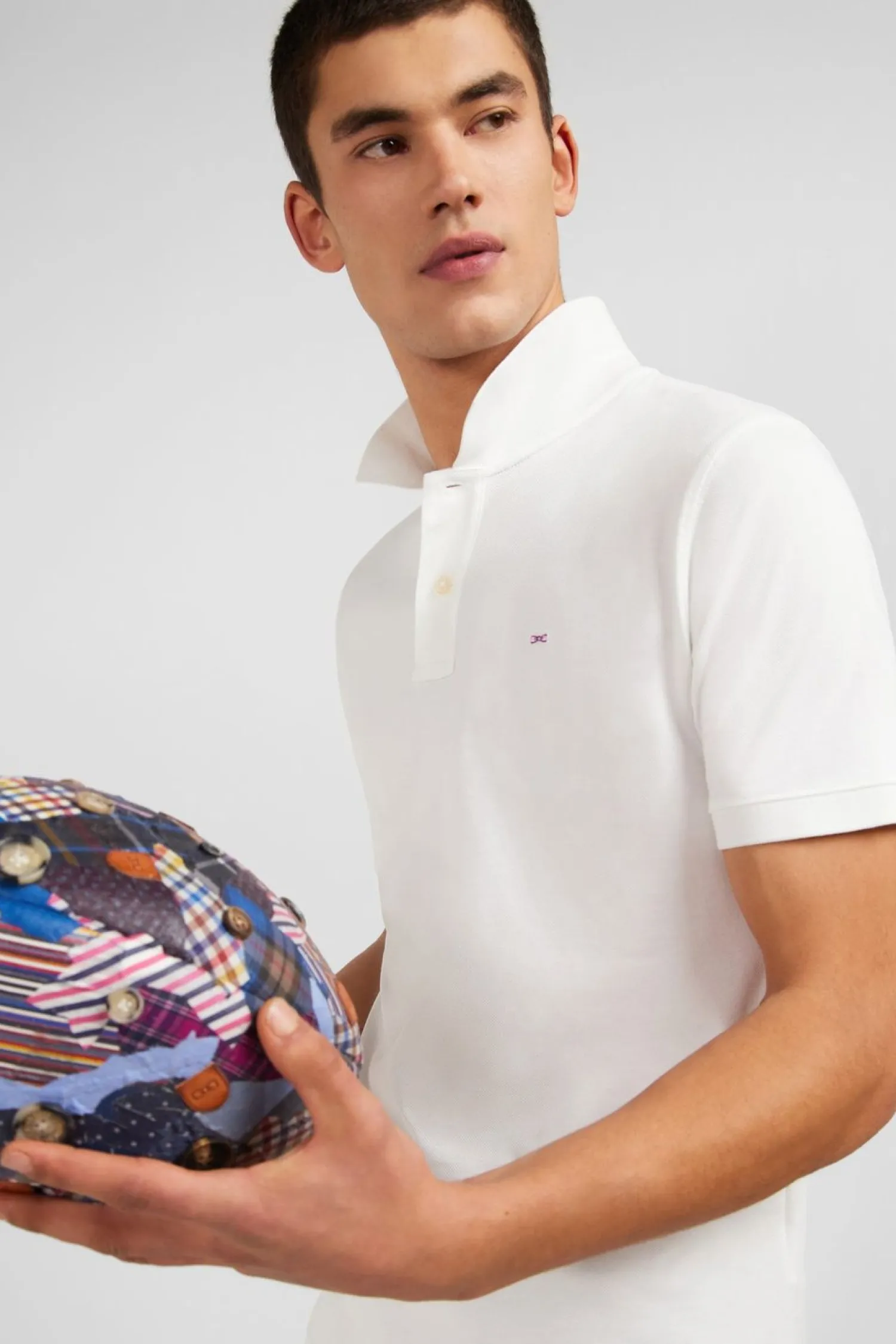 Discount Poo Banc En Coton Pia tretch Homme Polos