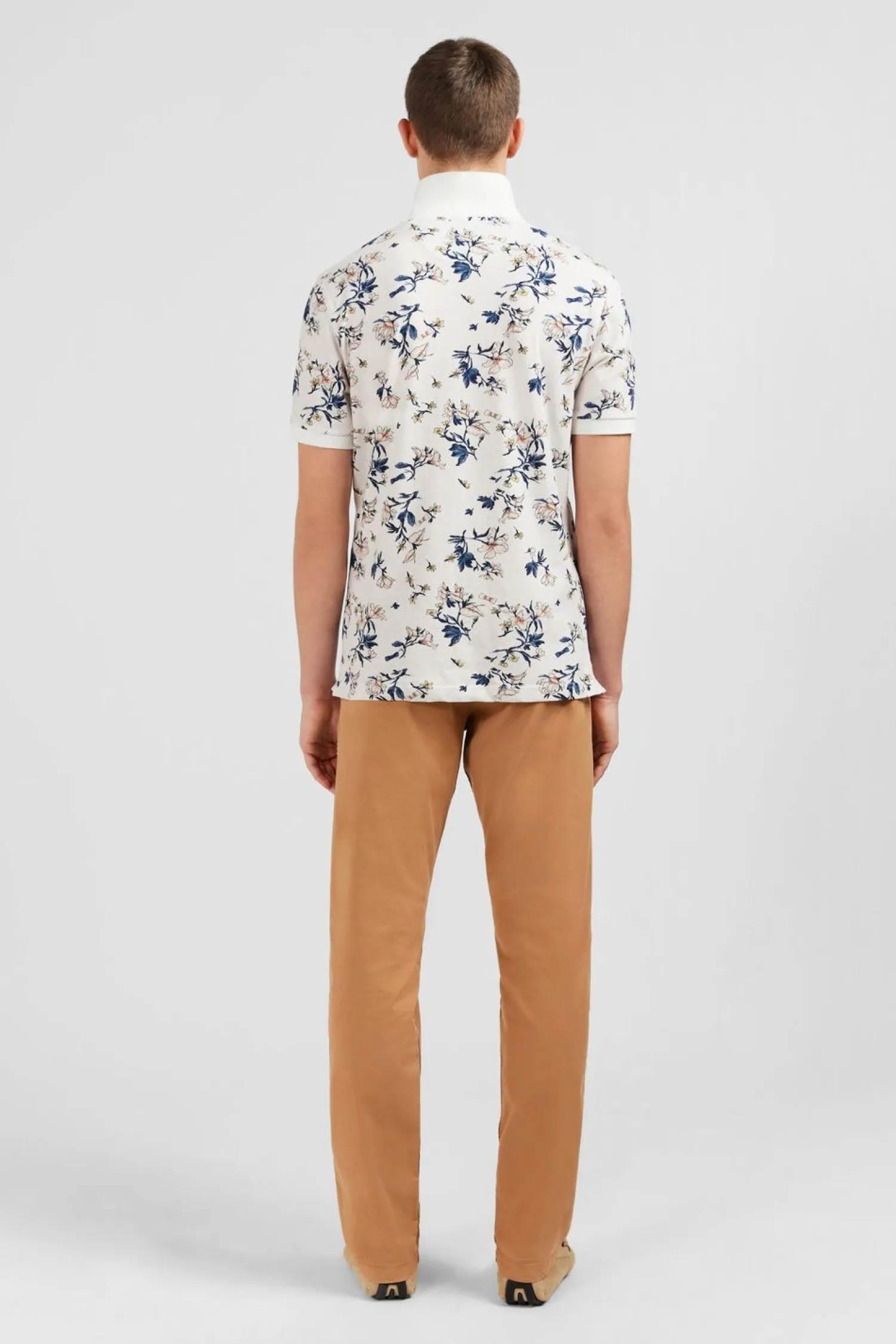 New Poo Banc Iprie Excuif Feuri Homme Polos