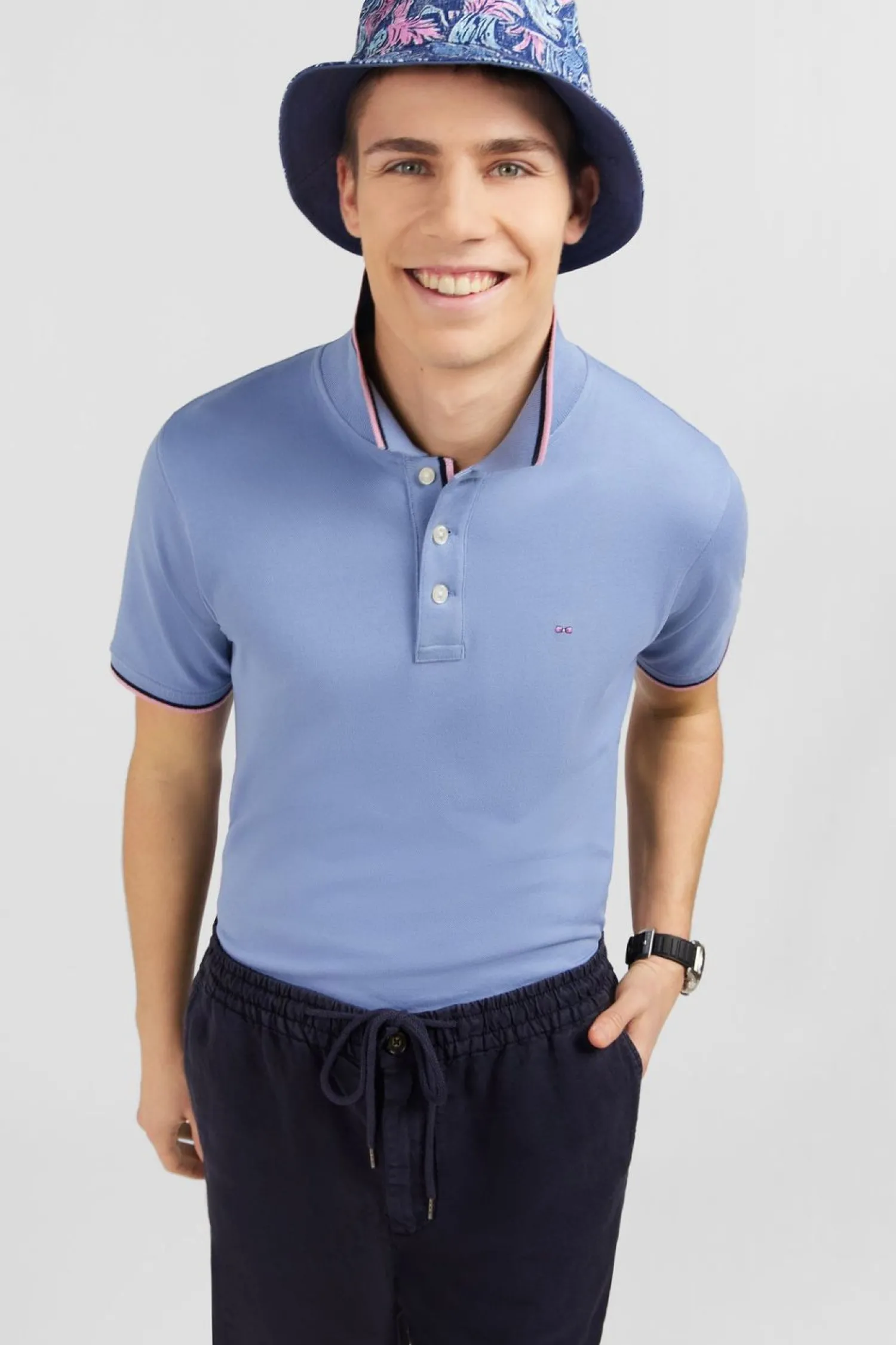 Hot Poo Beu En Coton Pia Homme Polos