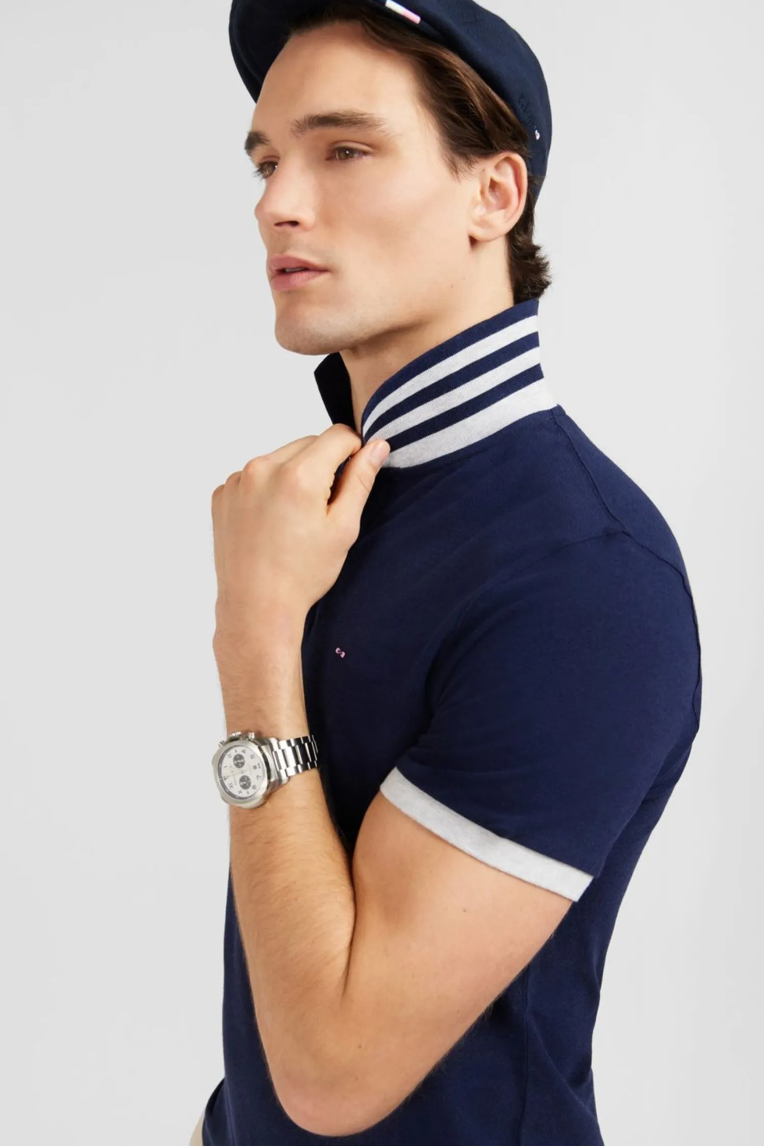 Outlet Poo Beu arine A anche Courte Homme Polos