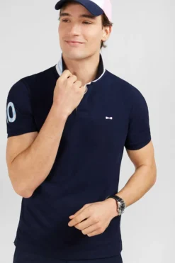 Poo Beu arine A anche Courte Nuero 10 Homme Polos