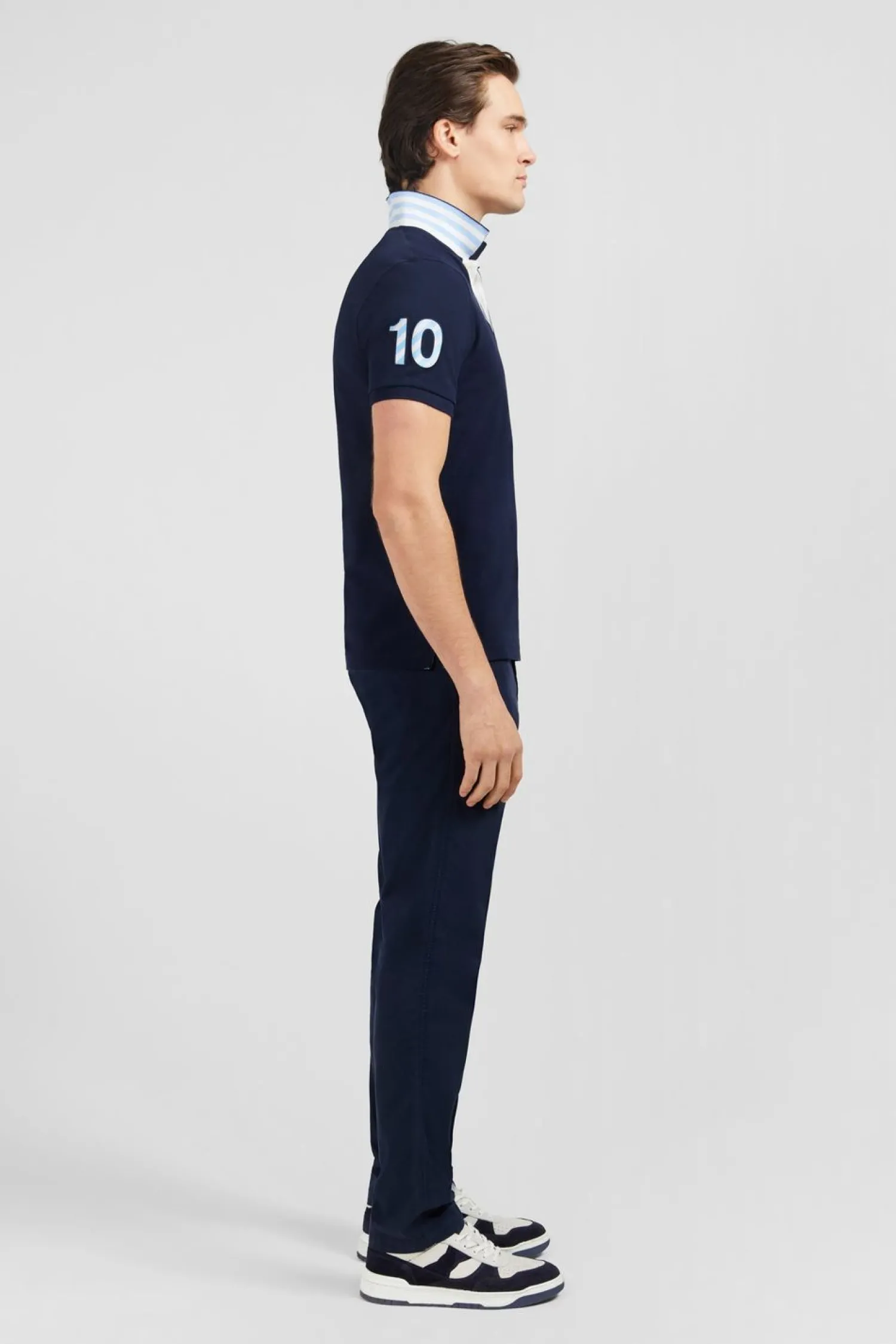 Poo Beu arine A anche Courte Nuero 10 Homme Polos