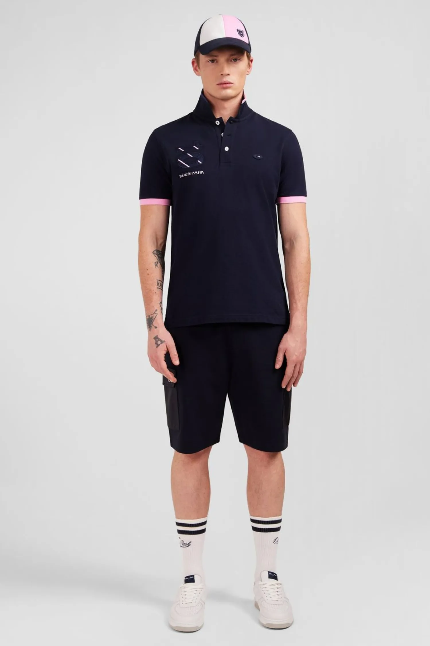 Discount Poo Beu arine A anche Courte Xv De France Homme Polos