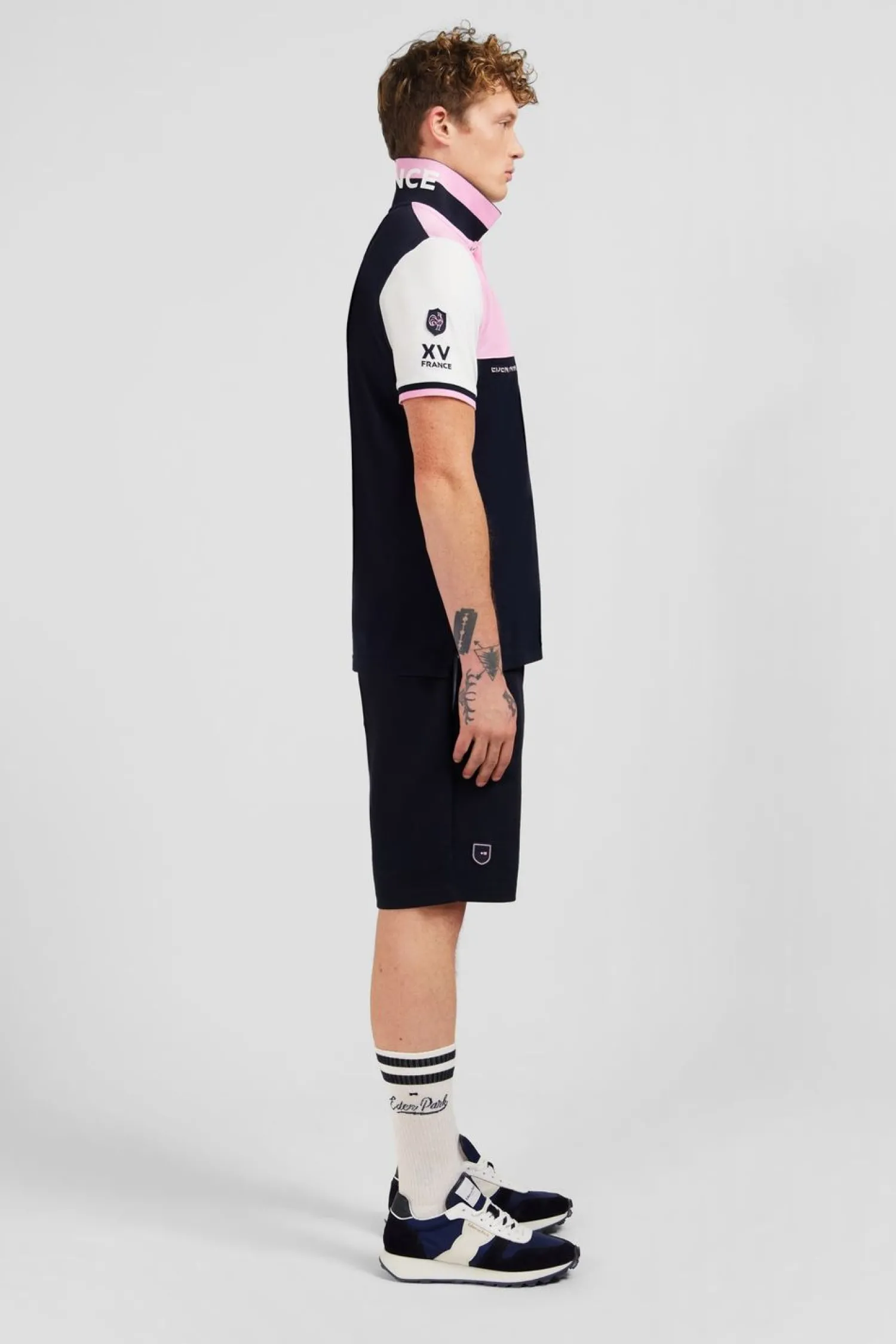 Hot Poo Coorbock A anche Courte Xv De France Homme Polos