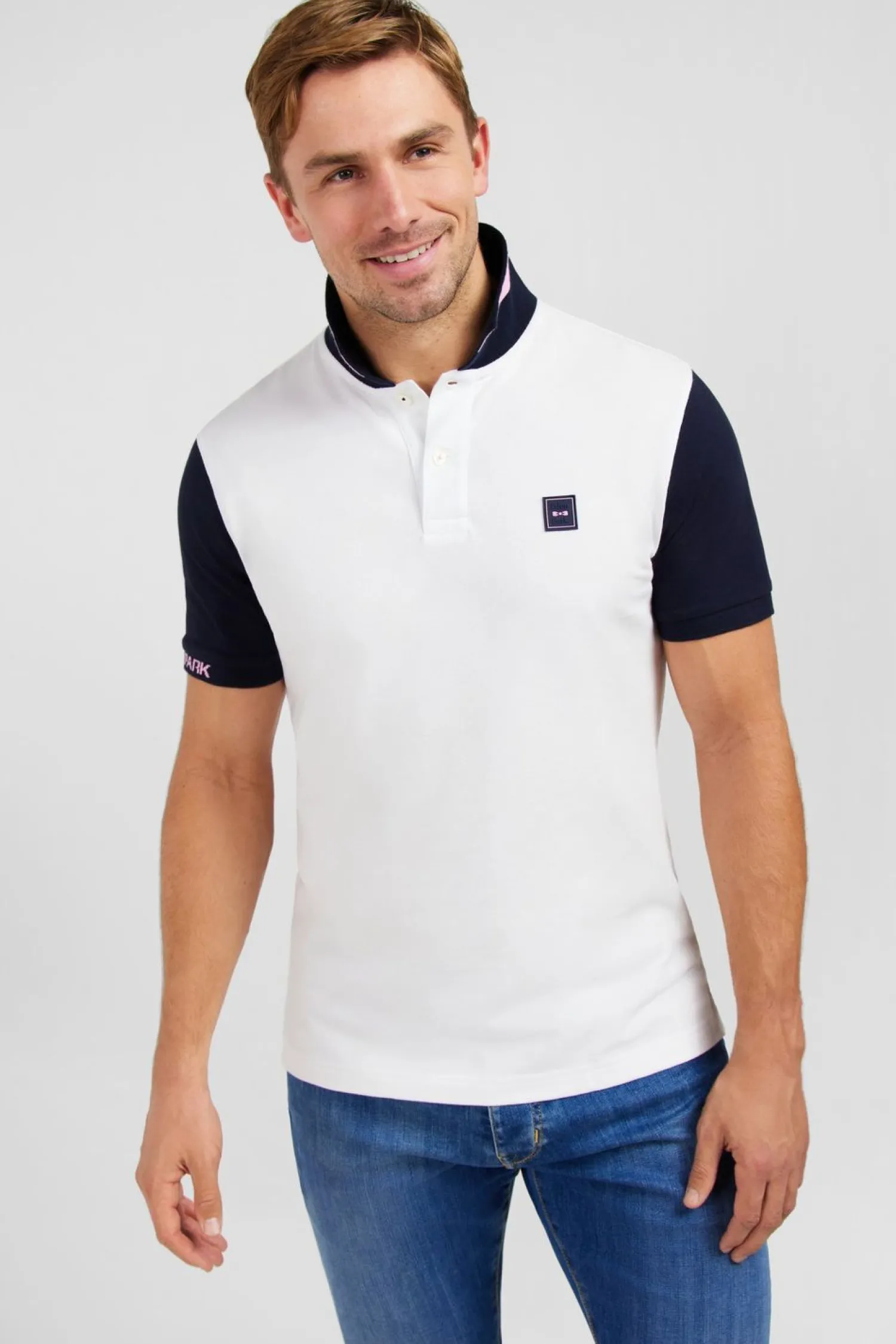 New Poo Coorbock Banc A anche Courte Homme Polos