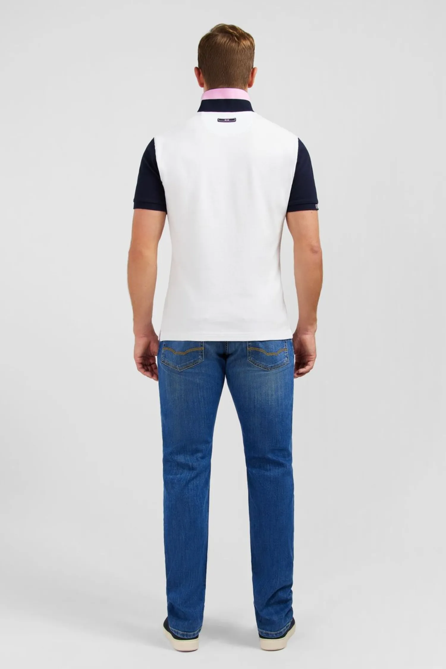 New Poo Coorbock Banc A anche Courte Homme Polos