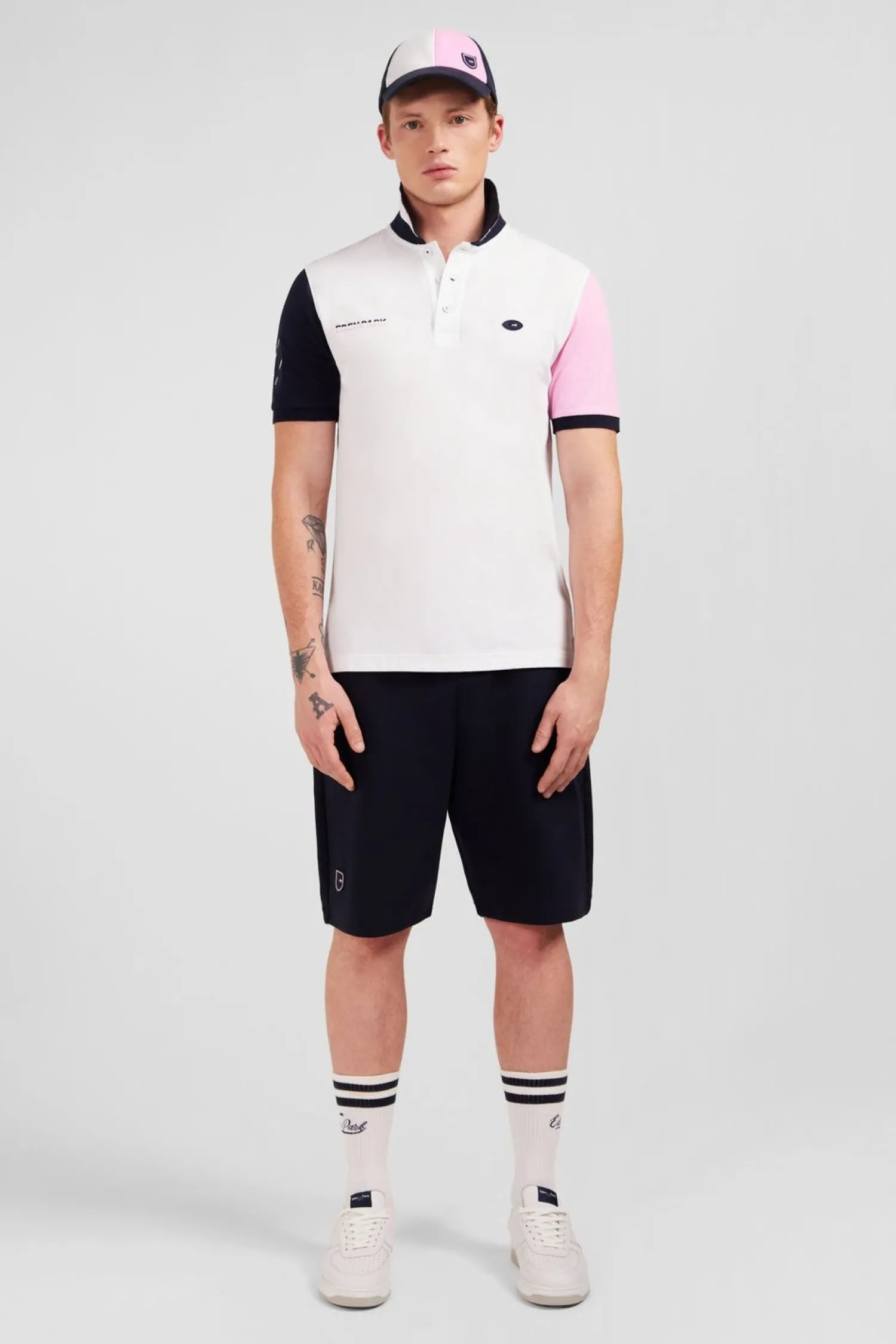 Sale Poo Coorbock Roe En Coton Pique A Broderie Xv De France Homme Polos