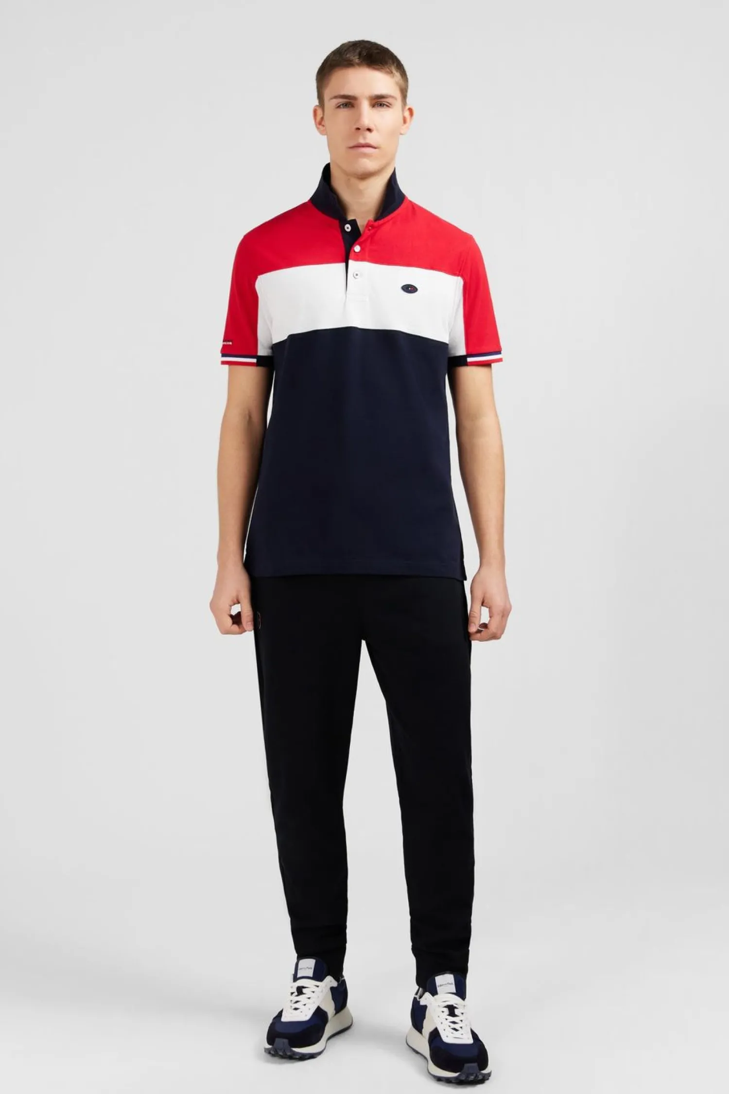 Sale Poo Coorbock Rouge En Coton Pique A Broderie Xv De France Homme Polos