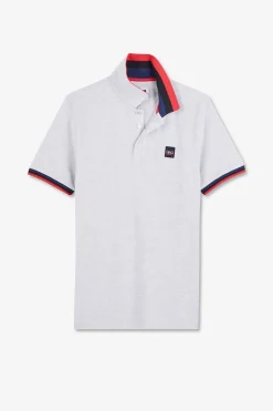 Outlet Poo Gri A Detai Tricoore Homme Polos
