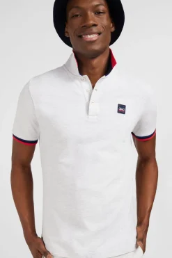 Outlet Poo Gri A Detai Tricoore Homme Polos
