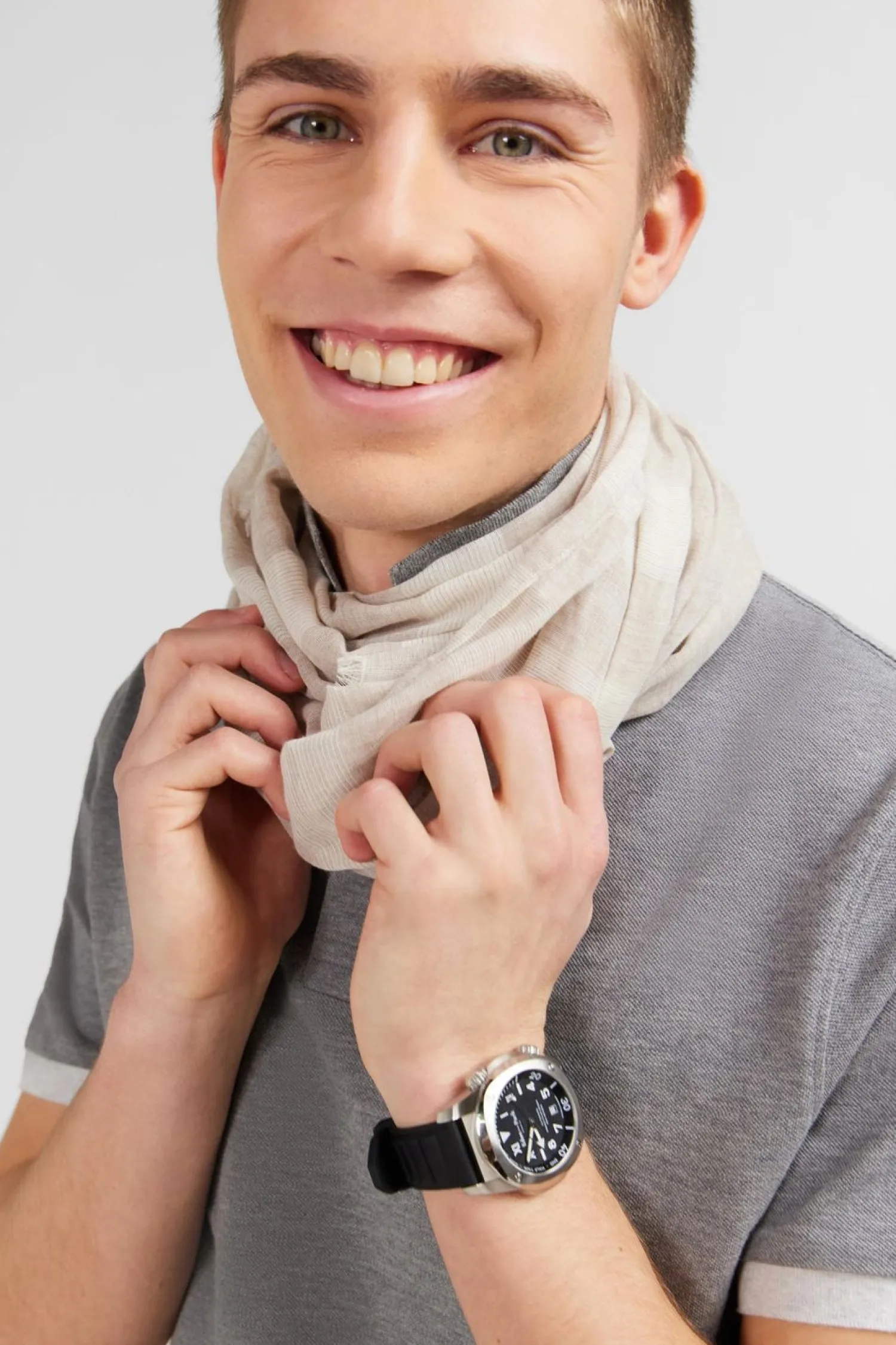 Hot Poo Gri A anche Courte Homme Polos