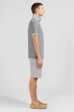 Hot Poo Gri A anche Courte Homme Polos