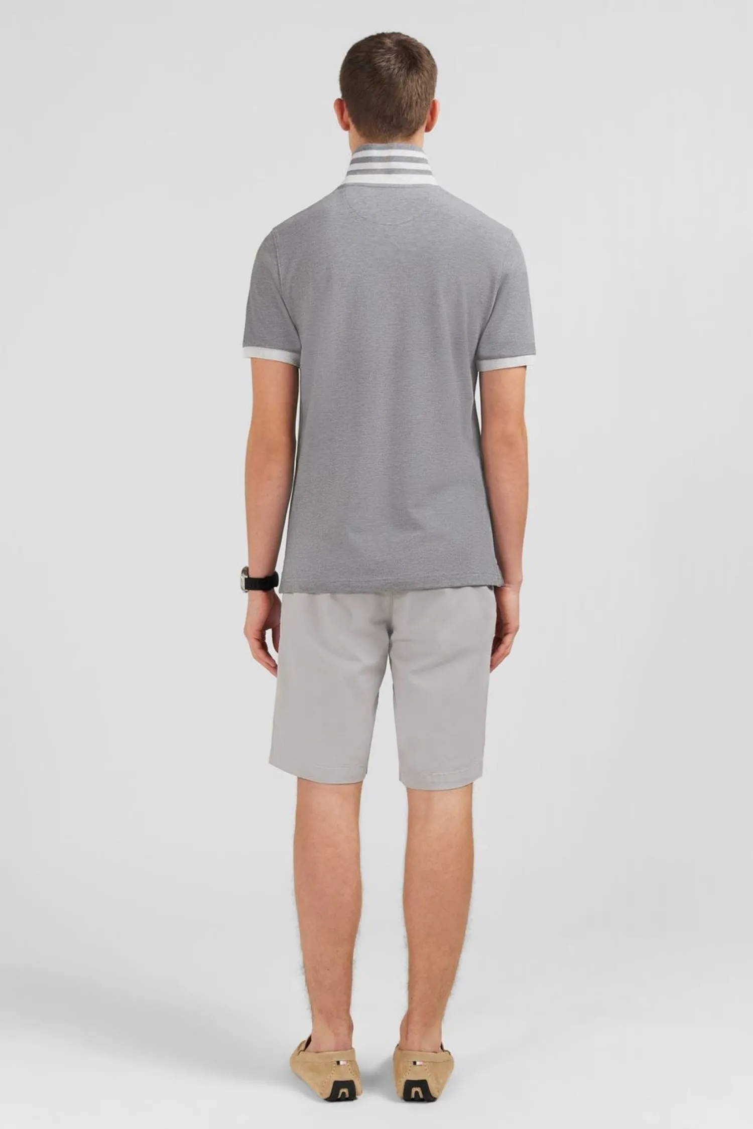 Hot Poo Gri A anche Courte Homme Polos